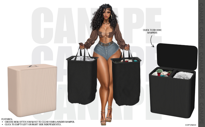 [Canape] Luxeload Laundry Hamper - BEIGE