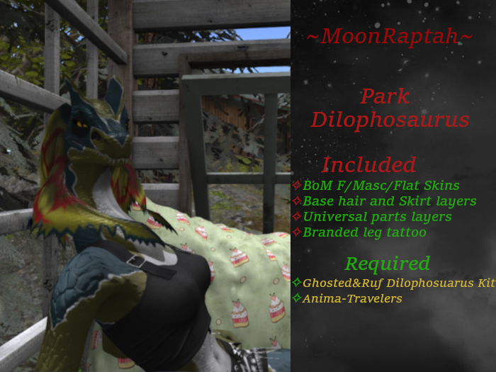 ~MoonRaptah~ Park Dilophosaurus