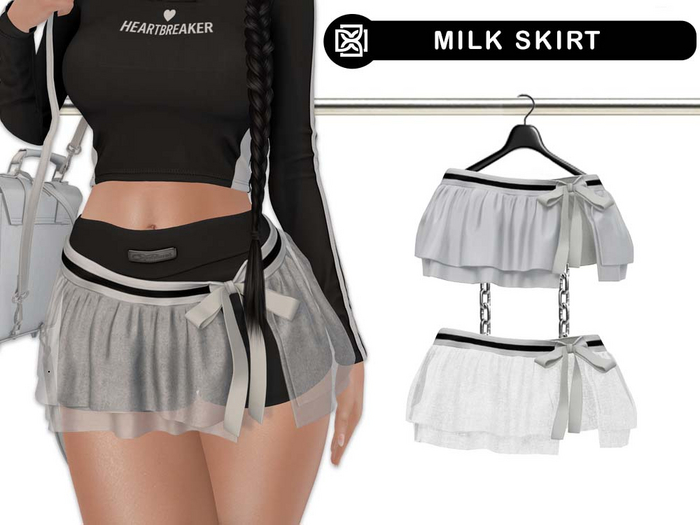 Addams // Milk Skirt // N*1