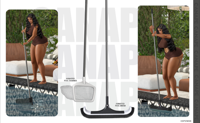 [Canape] Pool Cleaning Set - WHITE
