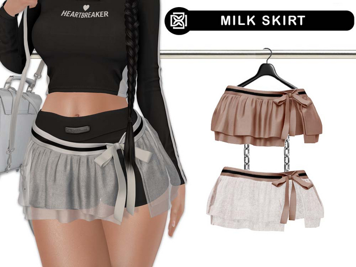 Addams // Milk Skirt // N*8
