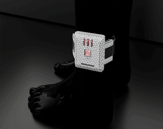 4KT - Iced Out Ankle Monitor  