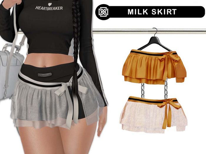 Addams // Milk Skirt // N*14