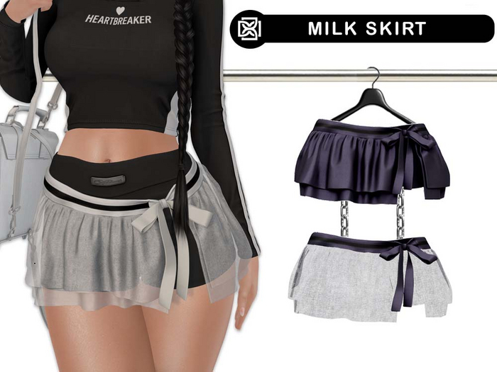 Addams // Milk Skirt // N*30