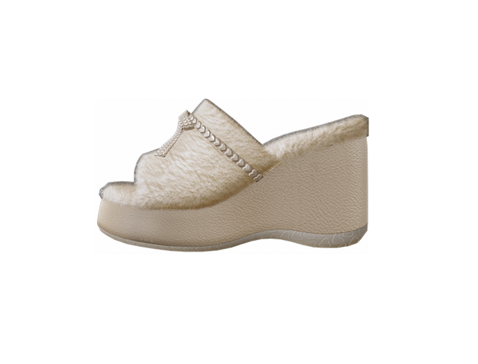 [FAME] Clogs - Fluffy / Beige