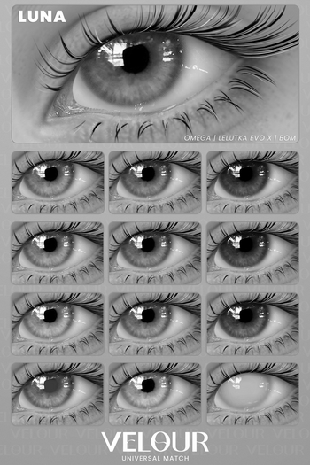 VELOUR "LUNA" LIGHT TONES EYES DEMO