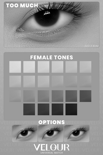 VELOUR "TOO MUCH" EYEBAG ADDON FEMME DEMO