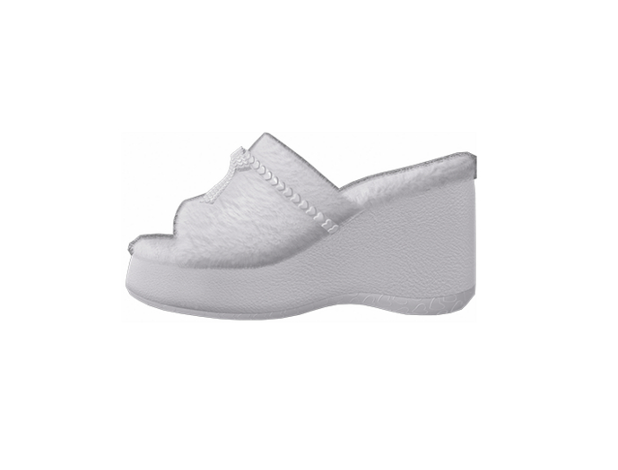 [FAME] Clogs - Fluffy / White