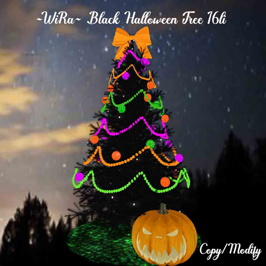~WiRa~ Black Halloween Tree BOX