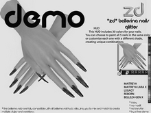 *ZD* Ballerina Nails & Glitter DEMO