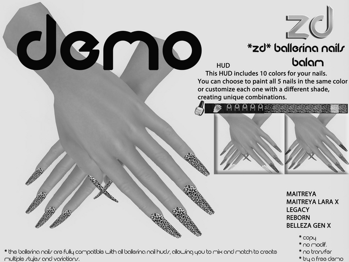 *ZD* Ballerina Nails Balam DEMO