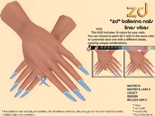 *ZD* Ballerina Nails Lines Vibes