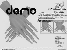 *ZD* Ballerina Nails Lines Vibes DEMO