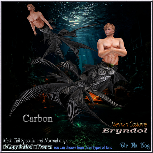 **TNN**Merman costume =Eryndor= Carbon