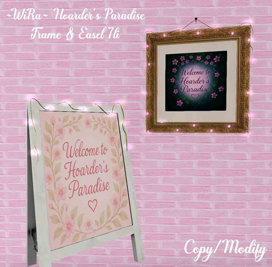 ~WiRa~ Hoarder's Paradise Frame & Easel BOX