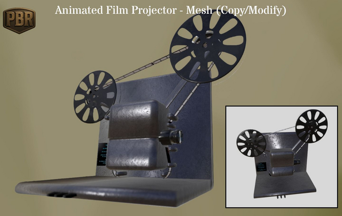 Animated Film Projector - Mesh (Copy/Modify)