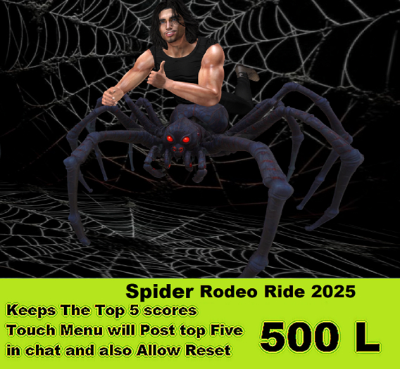 Creepy Spider Rodeo Ride 2025 BOXED
