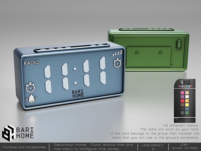[BARI HOME] Oasis Clock Radio