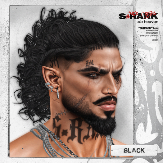 S-RANK "SHEIKH" HAIR / BLACK