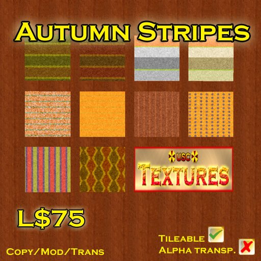USC Textures - Autumn Stripes