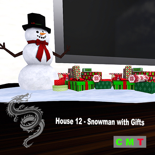 House 12 - Snowman with Gifts