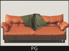 [Merak] - Willow Dusk Loveseat (Orange)-PG