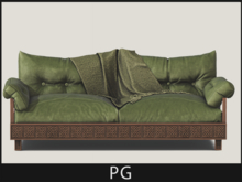 [Merak] - Willow Dusk Loveseat (Green)-PG