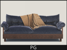 [Merak] - Willow Dusk Loveseat (Blue)-PG