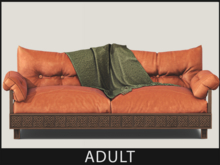 [Merak] - Willow Dusk Loveseat (Orange)-Adult