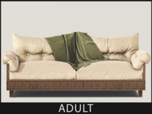 [Merak] - Willow Dusk Loveseat (Cream)-Adult