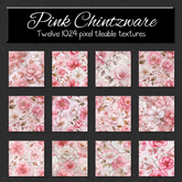 *Wallflowers* Pink Chintzware