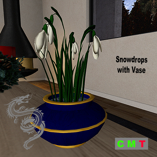 Snowdrops with Vase