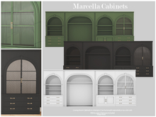 [Merak] - Marcella Cabinets - White
