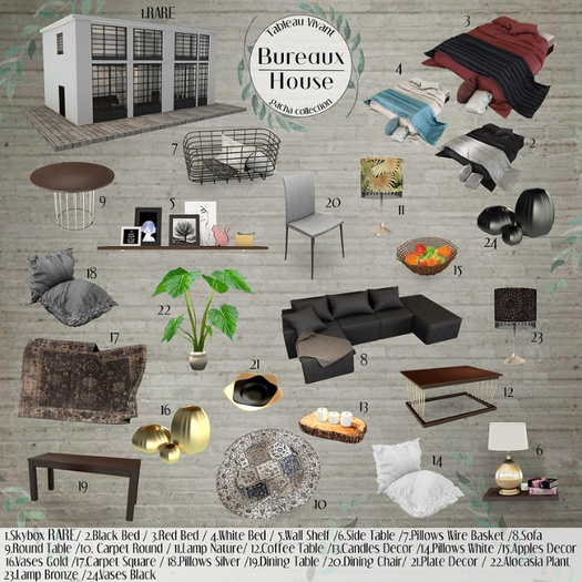 Tableau Vivant // Bureaux house - 1.Skybox RARE