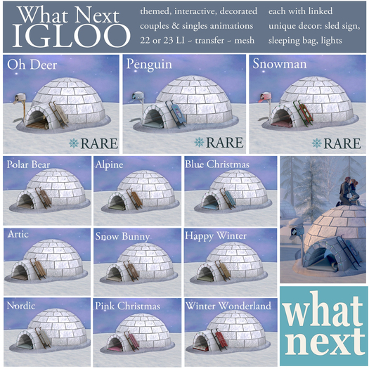 {what next} Oh Deer Igloo - RARE