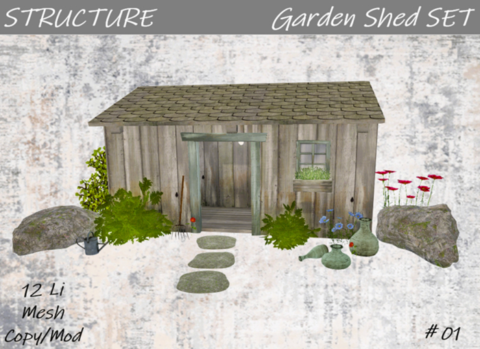 GARDEN shed SET #01