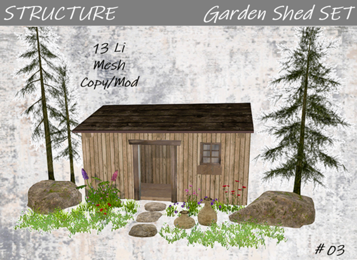 GARDEN shed SET #03
