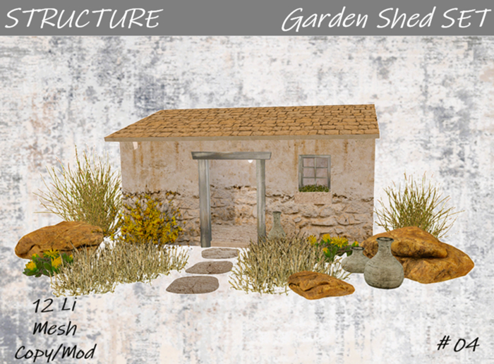 GARDEN shed SET #04