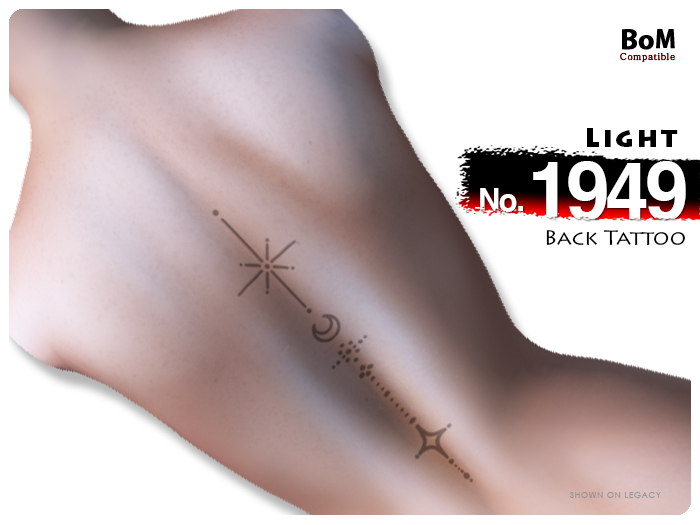 (Back Tattoo) No.1949 Light