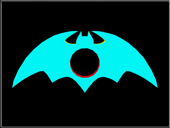 T-3D Creations [ Bat Halloween Sign 09 ] Mesh - Full Perm