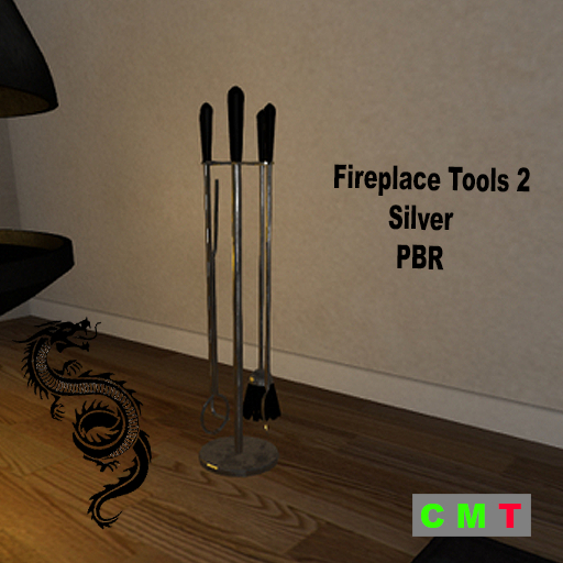 Fireplace Tools 2 - Silver