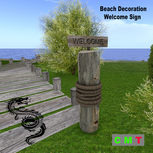 Beach Decoration Welcome Sign