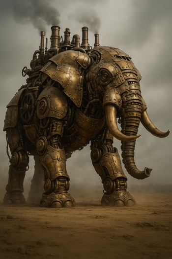 Steampunk War Elephant 2