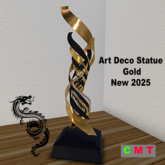 Art Deco Statue Gold – New 2025