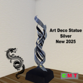 Art Deco Statue Silver - New 2025
