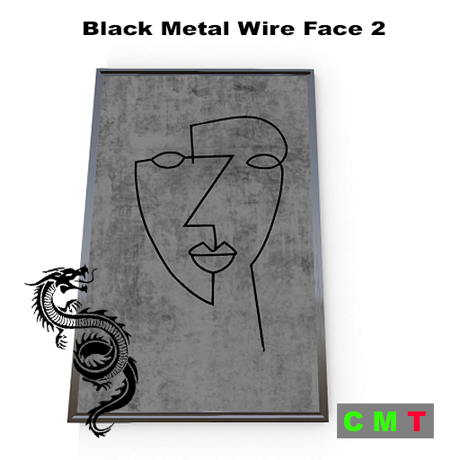 Black Metal Wire Face 2