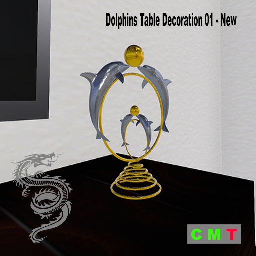  Dolphins Table Decoration 01 - New 