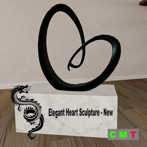 Elegant Heart Sculpture - New 