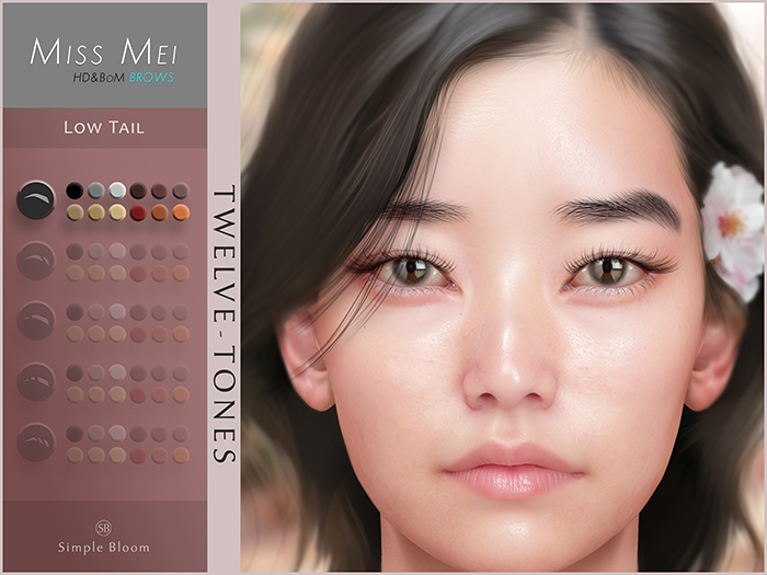 Eyebrows: Mei, Low Tail, 12.TONES (LeLutka EvoX)