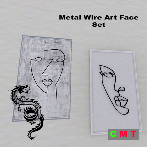 Metal Wire Art Face - Set